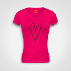 Best Friends - Fitted V-Neck - NJ - Pink