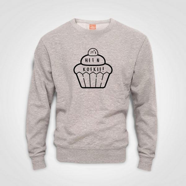 Jy Het n Koekie - Migster - Sweater - Big Cupcake - Grey