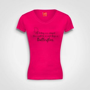 No Such Things - Fitted V-Neck - Pink