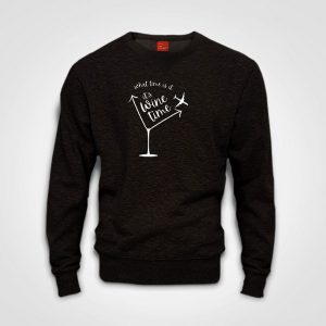 What Time Is It - Sweater- Black