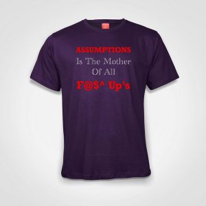 Assumptions-T-Shirt-Purple