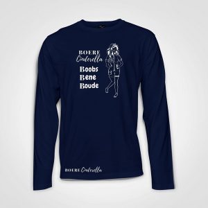 Boobs Bene Boude-Long-Sleeve-T-Shirt-Navy- Boere Cinderella