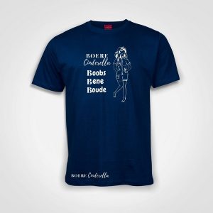 Boobs Bene Boude-T-Shirt-Royal Blue-Boere Cinderella