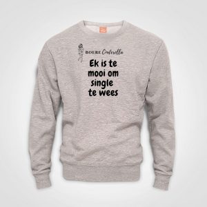 Ek Is Te Mooi-Sweater - Grey-Boere Cinderella