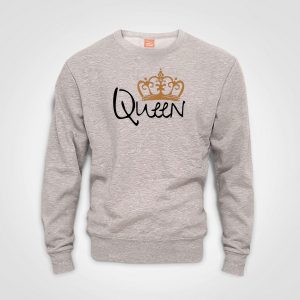 Here Is Your Crown-Sweater - Grey