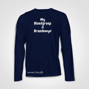 My Bloedgroep-Long-Sleeve-T-Shirt-Navy-Boere Cinderella