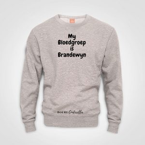 My Bloedgroep-Sweater - Grey-Boere Cinderella