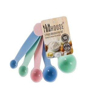 HillHouse Measuring Spoons 5 Piece, plastic measuring spoons, Bemata