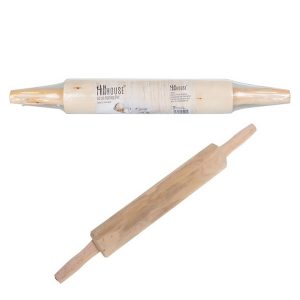 HillHouse Rolling Pin, 42cm Wooden rolling pin, wooden rolling pin, Bemata