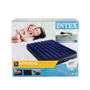 Intex air mattress, air mattress for camping, double bed air mattress, blow up mattress, Bemata