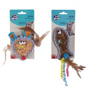 Cat Toy Mouse-Rabbit-Fish Assorted