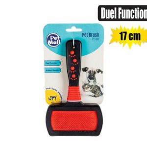 Dog-Cat Brush Rubber Wide 2-Function