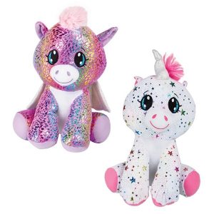 stuffed unicorn, sparkling unicorn, cute stuffed unicorn, Bemata