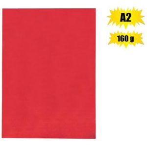 Art+Craft Board A2 160g Sheet Red