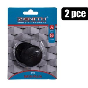 Bath-Plug 2Pce Black Zenith