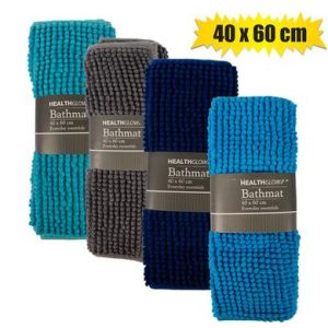 Bathmat Microfiber 40 x 60cm Asstd