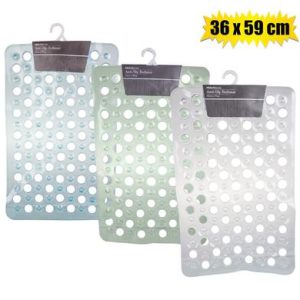 Bathmat Silicone Asstd Colours 36 x 59cm