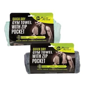 Fitness Gym Towel Zip Pocket 40 x 90cm