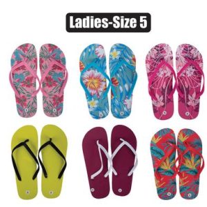 Flip Flops Ladies Asstd Size 5