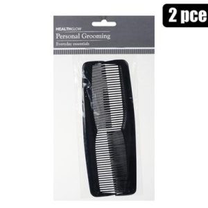 Hair Comb Plastic 2Pc Family