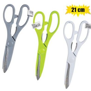 Kitchen-Scissors 21cm White-Grey-Green