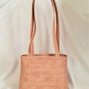 Leather Sling Shopper - Pink