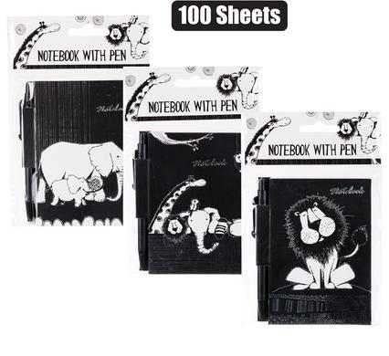 Novelty Animal Book _ Pen 100 Sheets 11x8cm