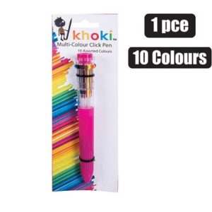 Pen Click Multicolour 1Pc 10 Colours