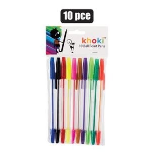 Pen Stickball Transparent x10 Asstd Col