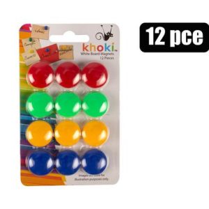 Stationery Whiteboard Magnets 12Pc