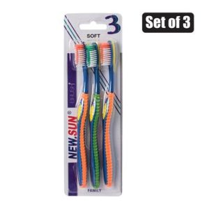 Tooth Brush Adult 3Pce Asstd Colours