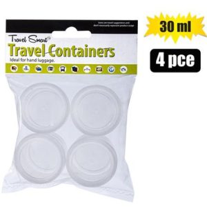 Travel Bottles 4-Pack Tubs 30ml