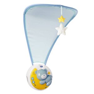 cot mobile, baby mobile, musical mobile, mobile with ligths, Chicco First Dreams Next2Moon Light Blue, Bemata