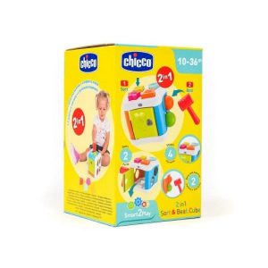 interactive toys, baby activity toys, sorting toys, baby toys, Chicco Smart2Play 2In1 Sort+Beat Cube, Bemata