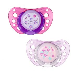 soother for toddler, pacifier for toddler, dummy for toddler, 12m+ soother, Chicco Soother Physio Air Pink Sil 12m+ 2 Pcs, Bemata