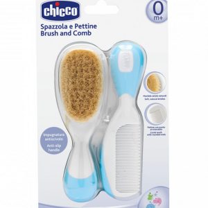 baby brush, baby comb, natural bristle hair brush, natural bristle baby brush, brush and comb set, Chicco Brush and Comb - Natural Bristles, Bemata