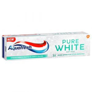 Aquafresh Pure White Soft Mint Toothpaste 75ml
