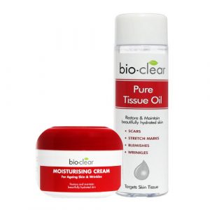 Bio Clear Anti-Aging Set, Bio Clear Pure Tissue Oil + Moisturising Cream, Bio Clear tissue oil, Bio Clear moisturiser, Bio Clear anti-aging, Bemata