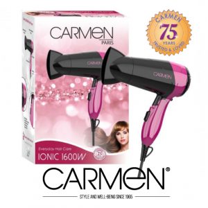 Carmen Ionic 1600W Hairdryer Pink/Blue