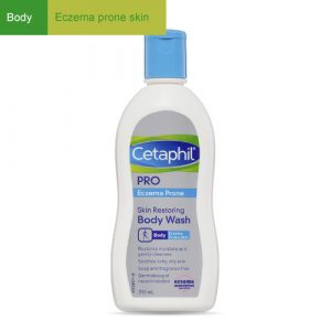 Cetaphil Eczema Prone Skin Body Wash, eczema body wash, dry. skin body wash, Cetaphil body wash, Bemata