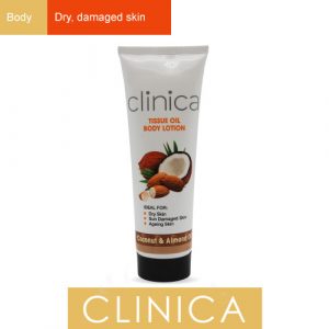 Clinica Cocount & Almond, Clinica tissue oil coconut, Clinica tissue oil body butter, Bemata