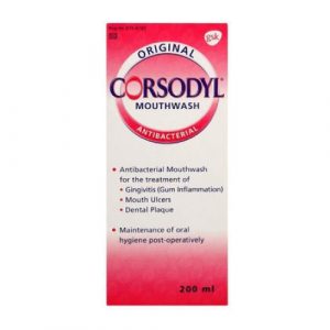 Corsodyl Mouthwash Original 200ml, Crsodyl mouthwash, Bemata