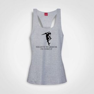 Mighty Warrior In Christ - Might 5 Racerback