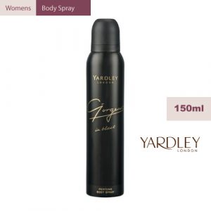 Yardley Bodyspray Gorgeous In Black 150ml