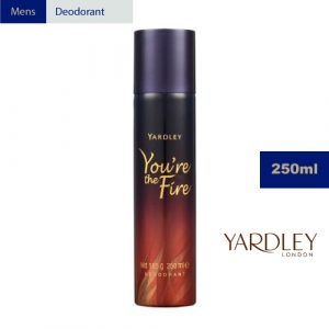 Yardley You're The Fire Deodorant For Him 250ml, You're The Fire for him, you're the fire deodorant, Bemata