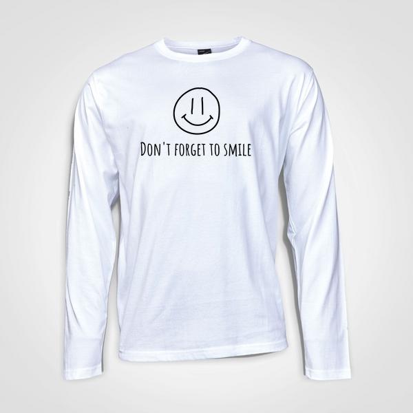 Don't Forget To Smile - Long Sleeve T-Shirt - Zandre