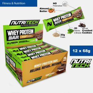 Nutritech Whey Protein Bar 12 x 68g Smoreo
