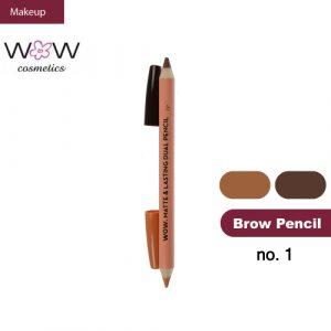 Brow & Contour Pencil 1 - Wow Cosmetics, eyebrow pencil, wow cosmetics, dual eyebrow pencil, Bemata
