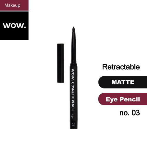 Wow Cosmetics, matte black eyeliner, matte black eye pencil, retractable eyeliner, Bemata
